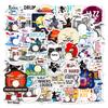 New 50 Rock Instruments Drum Set Cartoon Graffiti Stickers Personalized Creative Trend Decorative Stickers