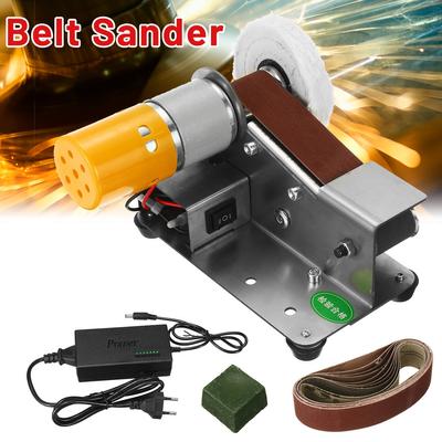 Mini Elektrikli zımpara kayışı tezgahı DIY Parlatma Taşlama Makinesi 15 Derece Açı Bileme Makinesi Bıçak Masaüstü Kesici Kenarlar