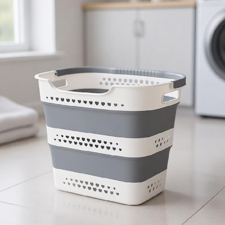Conteneur/Organisateur de Rangement Pliable Portable Panier à Linge Panier Gain de Place Paniers à Linge Pliants en Plastique