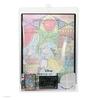 YAXEL Disney Beauty and the Beast, Made in Japan, with Stand, Stained Glass Style, 263 x 185mm