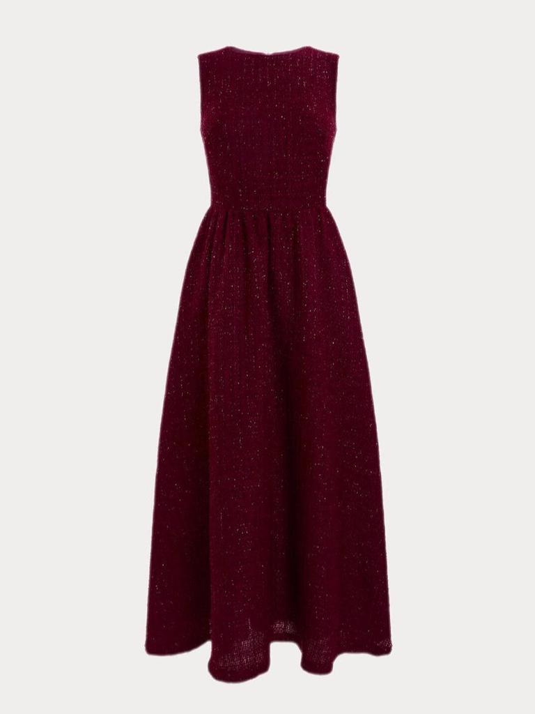 European & American Women's Elegant Solid Color Long Dress - New Fashion, Sophisticated Style.