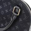 Louis Vuitton Little Alma Handbag M92146 Black Monogram Satin Women Used