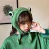 Popular Frog Earmuffs Hat 5 Colors Knit Winter Earmuffs Cute Animal Headband