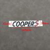 3d ABS Black Logo Cooper S Emblem Letters Car Trunk Badge For R55 R56 F56 R50 R52 F55 JCW R53 Cooper S Sticker Accessories