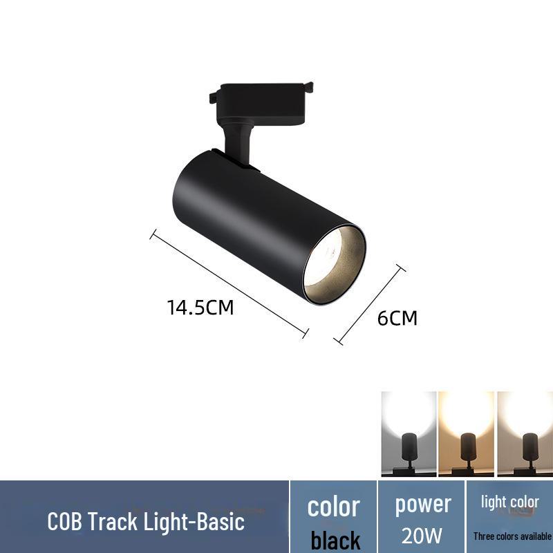 LED Spotlight for Commercial Track Lighting - COB Slide Light