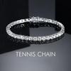 Bracciale Tennis di Lusso Hiphop IED Out 3mm 4mm 5mm Diamante Pieno Placcato Gioielli per Matrimonio Festa Bracciali per Donna Uomo