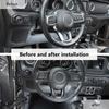   Lenkrad Panel Basis Oberen Unteren Dekoration Aufkleber Für Jeep Wrangler JL Für JT Gladiator 2018 Up Auto Innen Zubehör
