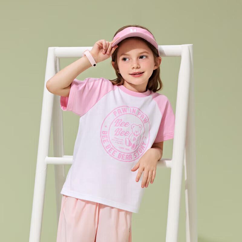 PawinPaw Unisex Kids  Cartoon Bear Short Sleeve T-Shirt 110