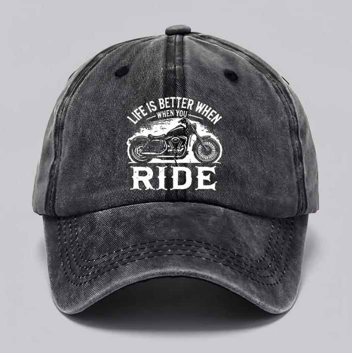 Popular washed old baseball cap World War II Spitfire fighter print sunshade cap sun cap