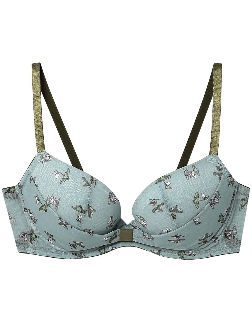 

Простой ленточный бюстгальтер Ленты удерживают область груди на месте Бюстгальтер BUN227 LB [Unnanacool] [Коллаборация PEANUTS] Женский