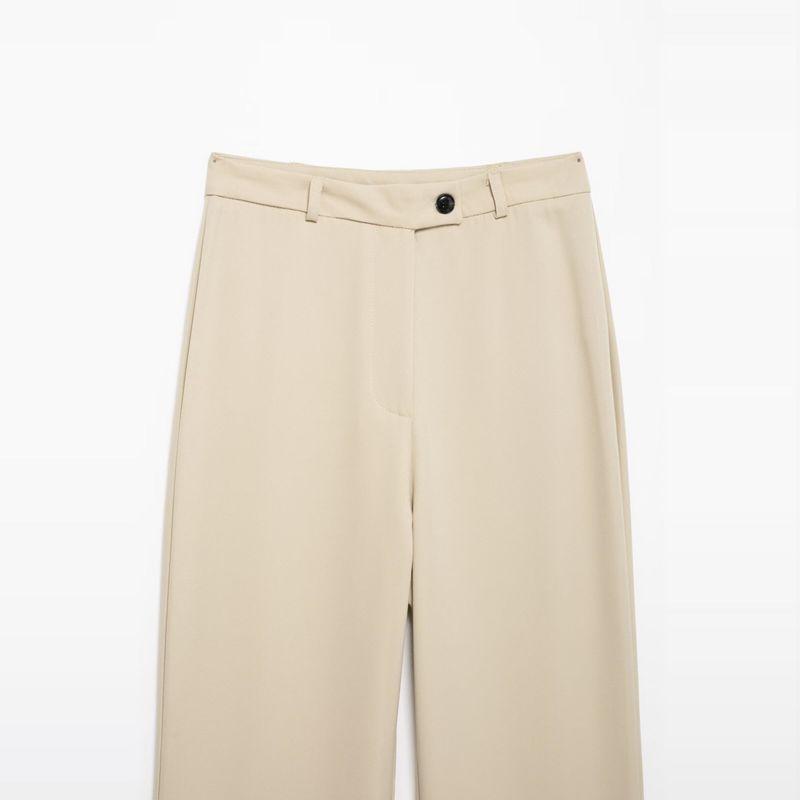 Kaslead New Arrival Women's Fashion Style Stylish Simple and Versatile Casual High-Waisted Trousers Wide Leg Pants