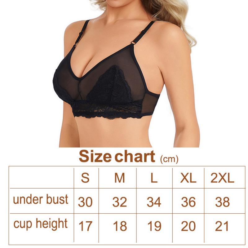 Cross-Border Women’s Breathable Lace Bra - Sexy French Design