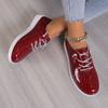 Women Sneakers  Fashion Lace Up Women Casual Breathable Shoes Soft Vulcanized Flat Walking Shoes Women Zapatos De Mujer