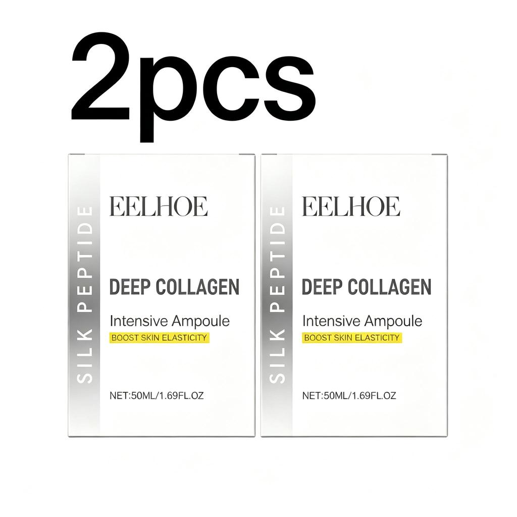 Deep Collagen Intensive Ampoule,Korean Facial Glass Skin Care Serum,Nicotinamide Hyaluronic Acid Moisturizing,Boost Elasticity