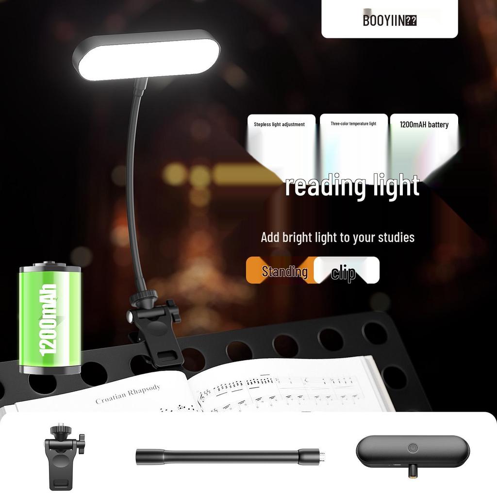 Full Spectrum Eye Protection Desktop & Clip-On Reading Light with Bedside Ambience