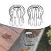 Silver Downpipe Sieve Adjustable Fit Adjustable Gutter Easy Installation Effective Blockage Reduction Fits 87 To 100 Mm