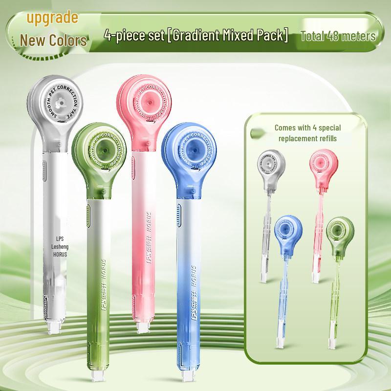 Portable Refillable Correction Tape Pen – Pen-Style, Large Capacity, Ideal for Students