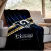 Los Angeles Rams Team Decke Outdoor Flanelldecke für Camping, Wandern, Gartenpartys, Picknick Zubehör, Geschenk für Familie und Freunde