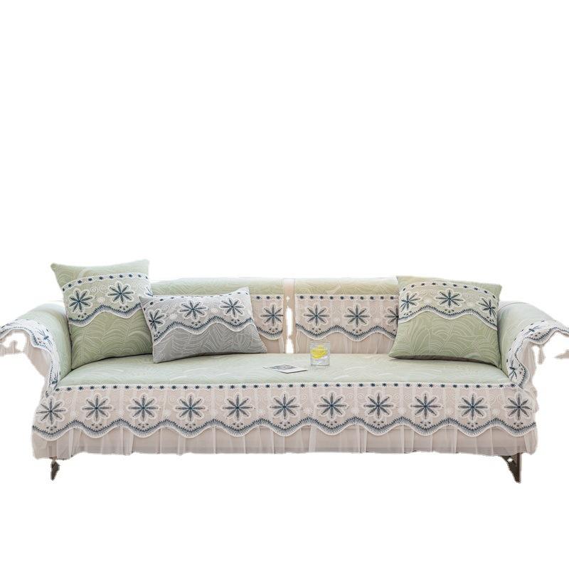 Ice Silk Summer Sofa Cushion Summer New Mat Seat Cushion Non-Slip Small Fresh Sofa Cover Cloth Towel