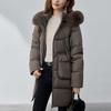 Sleeves Detachable Fashion Woman Long Parkas Winter Coats Hooded Faux Fur Collar Thick Warm Outerwears Women's Jackets