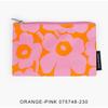 marimekko KAIKA MINI UNIKKO Flat Pouch 075748-230 Orange/Pink