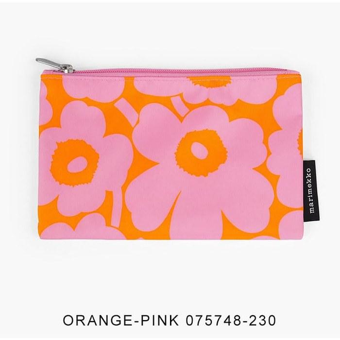 marimekko KAIKA MINI UNIKKO Flat Pouch 075748-230 Orange/Pink
