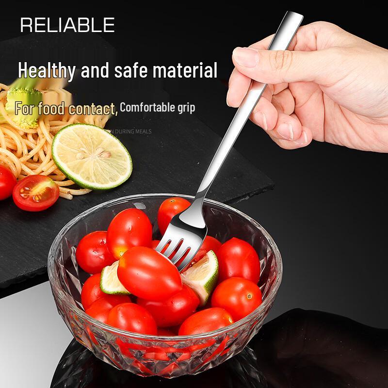 304 Stainless Steel Korean Long Handle Dining Fork Set