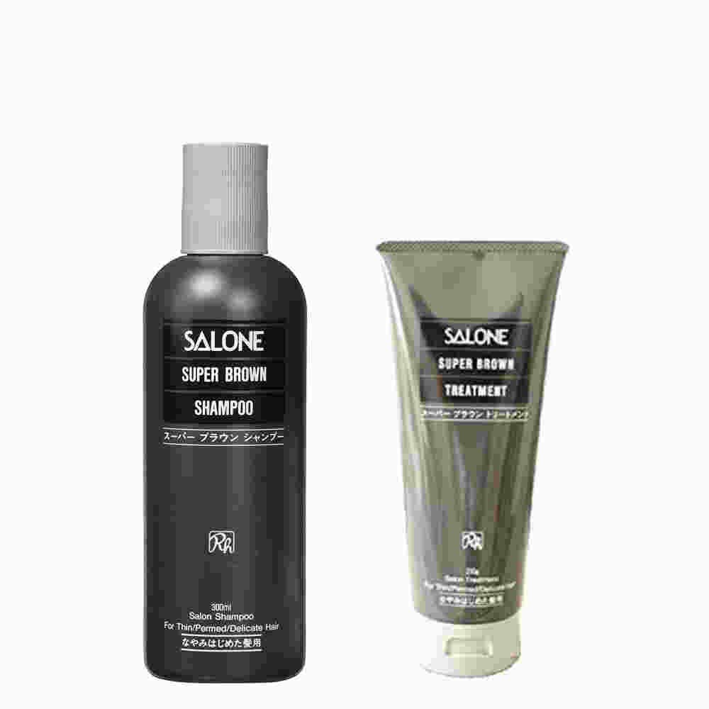 

[Pair Set] Pacific Products Salone Super Brown MX Shampoo 300ml + MX Treatment 210g [Pair Set]