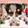 Cheerful Christmas Decor Nordic Plush Santa Snowman And Reindeer Sitting Figurines