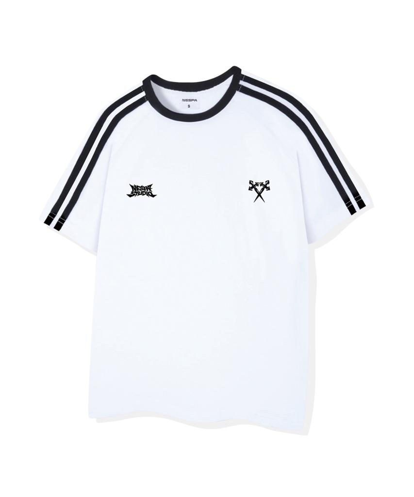 Neseupaseutyudio Dual Blade Oversized Track Short Sleeve T-Shirt 4 Colors [Nsse_3002]