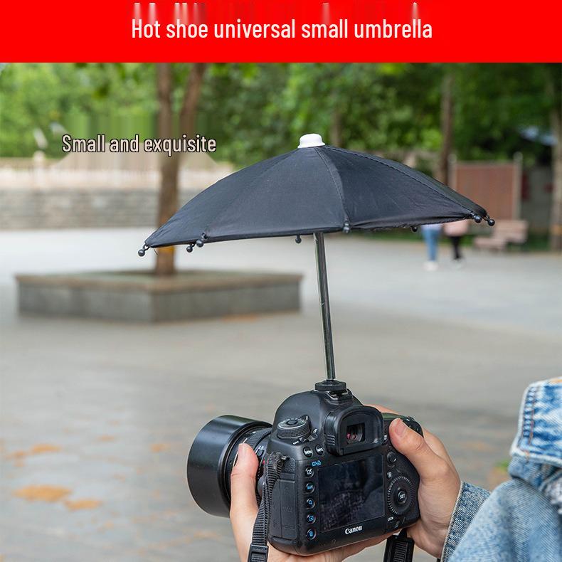 Universal SLR Camera Rain & Sun Umbrella Shade for Sony - Mini Hot Shoe Cover