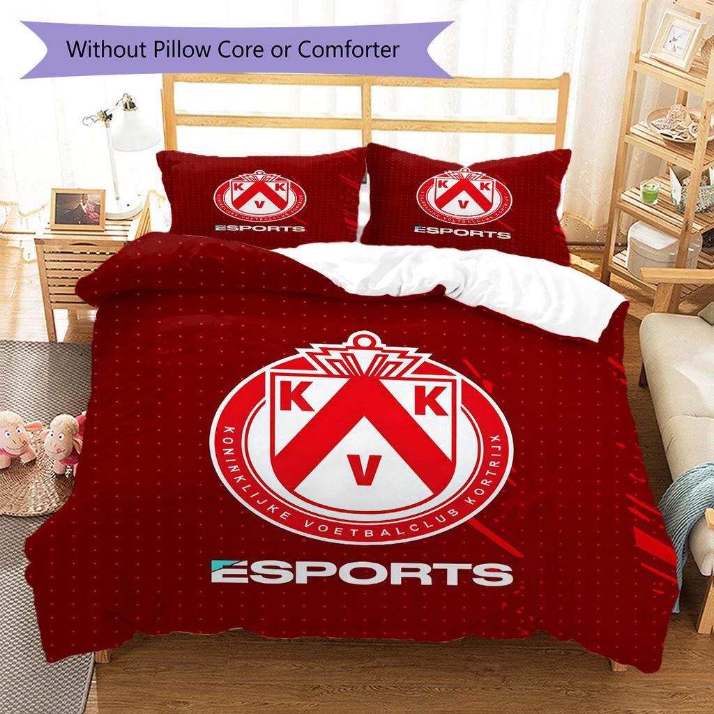 KV Kortrijk Bedding Quilt Set Quilt Cover Pillowcase Home Decoration Birthday Gift (1 * duvet cover + 2 * pillowcase, without core)
