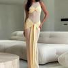 2025 Sommer Ärmelloses Netz-Rundhals-Fishtail-Band Bodycon-Kleid - Europäischer & Amerikanischer Stil