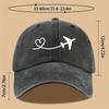 Cute Solid Color Washed Baseball Cap Adjustable Unisex Outdoor Sun Hat