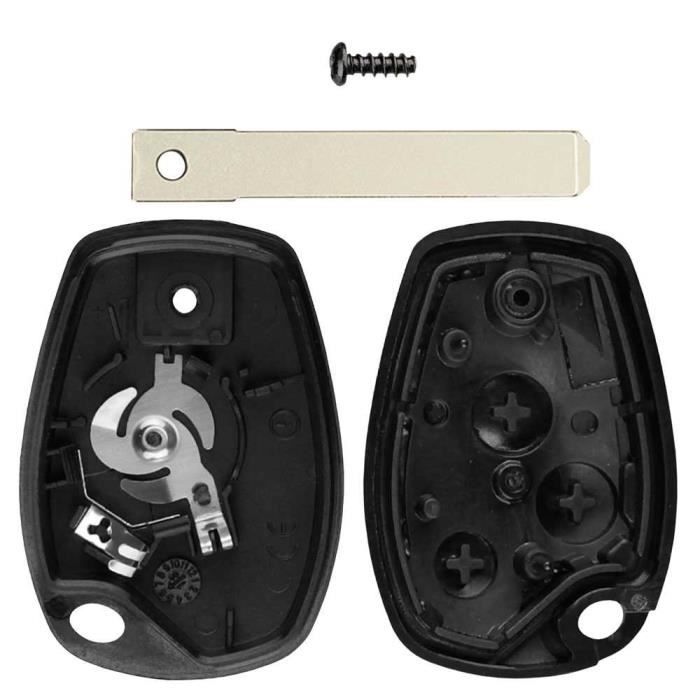 Ociodual coque de clé à 3 boutons compatible avec clio, kangoo, modus, twingo, trafic master