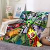 1pc Ben 10 Blanket Lightweight Flannel Throw For Sofa, Bed, Travel, Camping, Livingroom, Office, Couch, Chair, And Bed