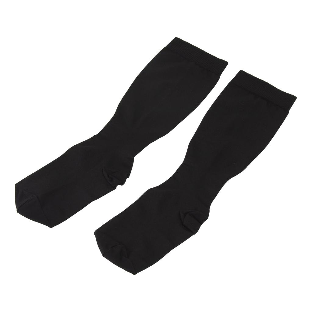 Alcare Unsilk 2 High Socks Compression 1 Box (with Toes), Black, Small, 18474, Stockings, (1 Pair)