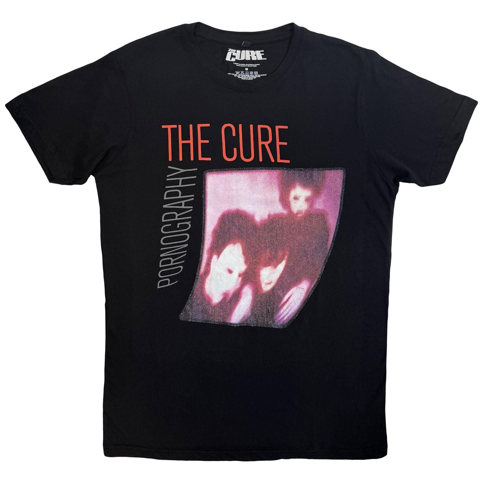Men s Cure Pornography Photo Warped Vintage T-shirt Large Black S