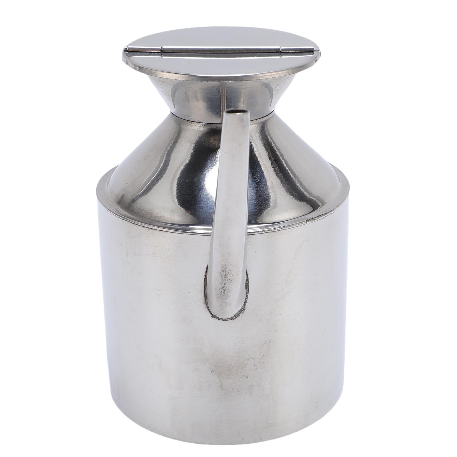 

Olive Oil Dispenser Can Stainless Steel Spout proof Easy to Clean Pouring for Vinegar Soy Sauce