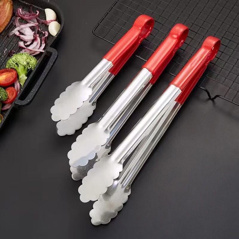 Stainless Steel BBQ & Food Tongs Set
