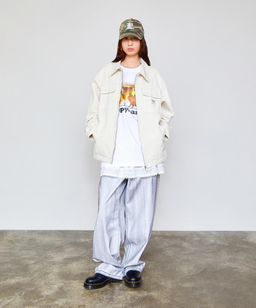 Lmc Pigment Dyed Work Jacket Ivory