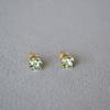 Stylish Colorful Crystal Rhinestone Stud Earrings Women Minimalist Chic Daily Wear