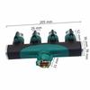 1 pièce Connecteur d'arrosage de jardin à 4 voies Adaptateur Diviseur en alliage de zinc Convient pour Robinet d'extérieur Systèmes d'arrosage goutte à goutte Aspersions 3/4 pouce