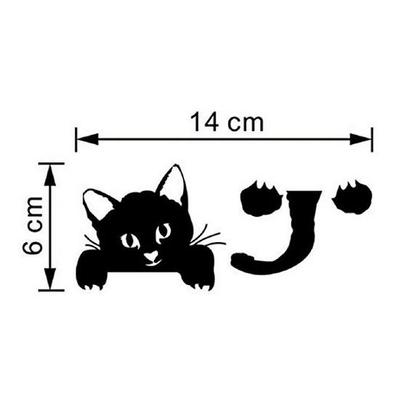 ZY327 Kitten Wall Switch Sticker for Living Room/Bedroom, Removable