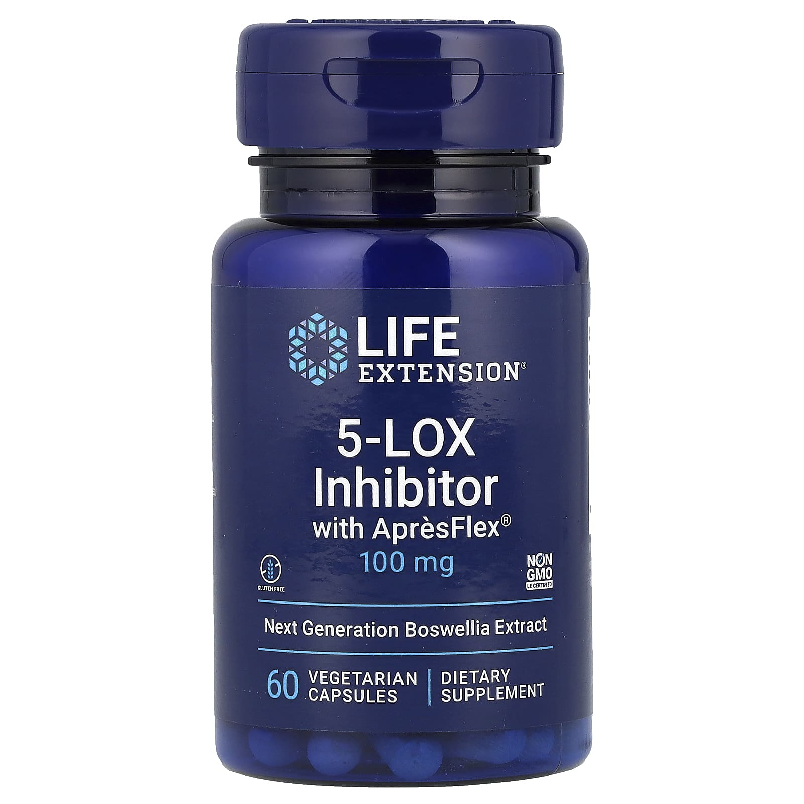 

5-Lox Inhibitor With Apresflex, 100Mg, 60 Veggie Caps