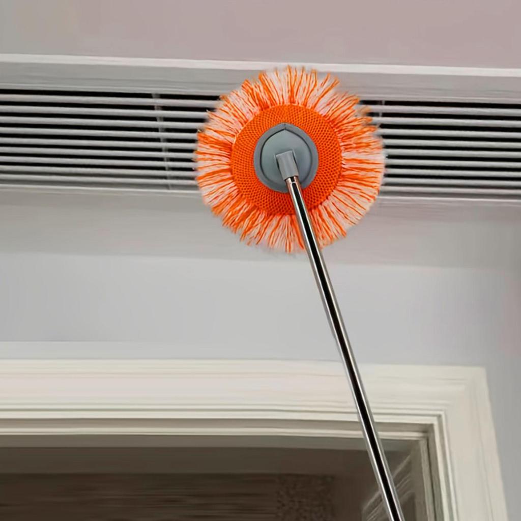 Round Replacement Mop Pads, Washable Mop Head, Multifunctional Microfiber Cleaning Pads for Wall, Floors and Glass