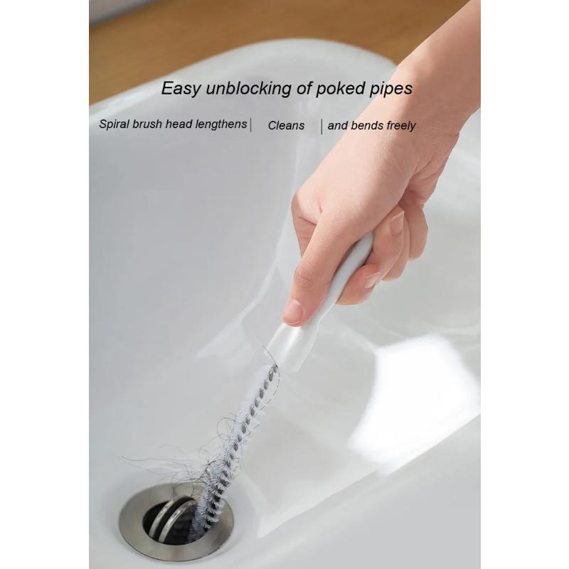 Pipe Dredging Brush Long-length Clean Kitchen Bathroom Hair Sewer Sink Cleaning Drain Pipe Flexible Cleaner Clog Plug Hole Remover Tool