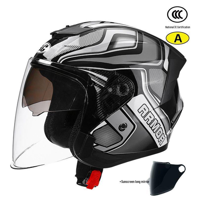 3C Certified Unisex Electric Motorcycle Helmet, All-Season, Winter Warmth