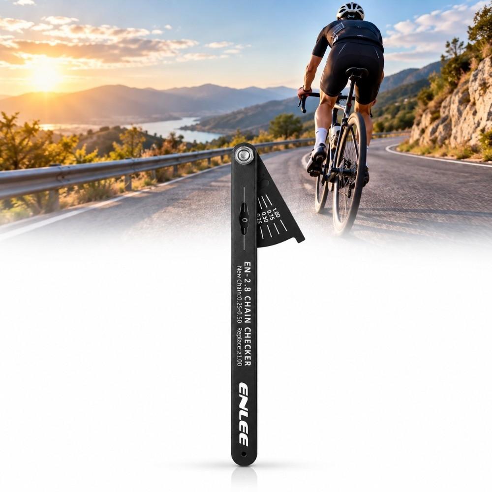 Lightweight Bike Chain Checker Tool Aluminum Alloy Chain Wear Checker Mountain Bike Repair