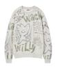 Wacky Willy Spray Graphic Sweatshirt Oatmeal